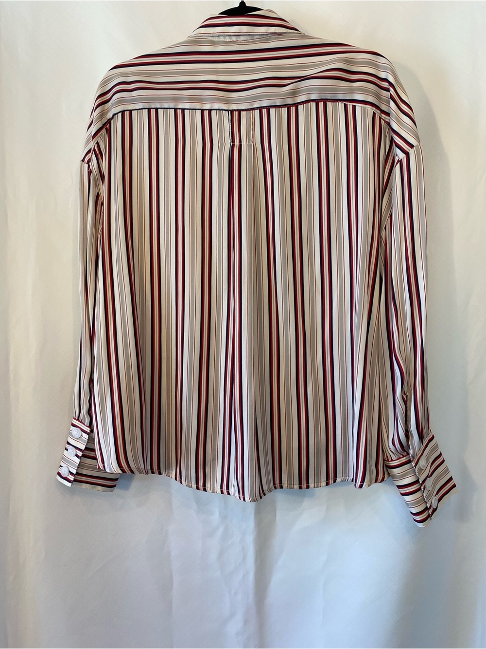 Free People Womens Mad About You V-Neck Button Down Silky Striped Blouse
Size XS - Picture 7 of 15